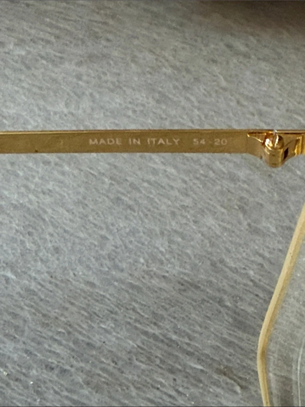 Gold Metal Oversized Women's Glasses Frame - Made in Italy